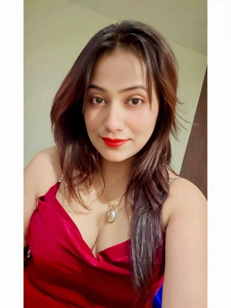 Zara independent escort Kolkata red dress close up portrait classy look